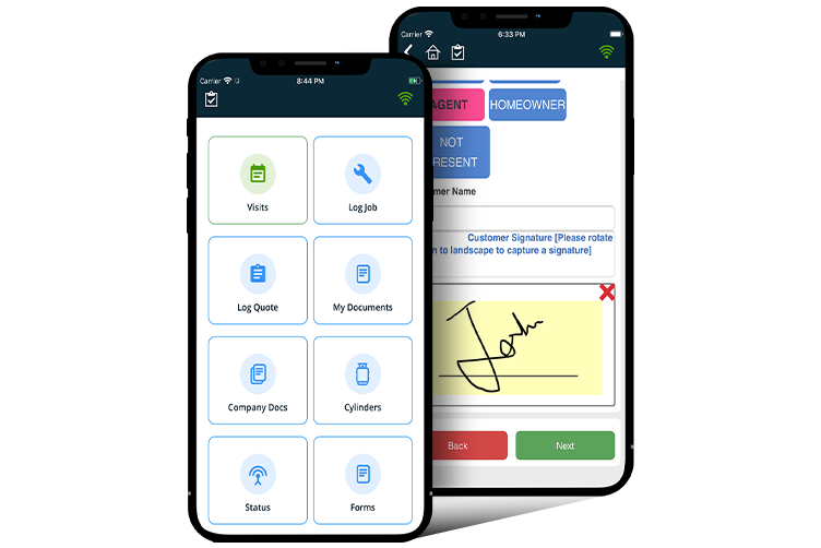 Use our Gas Certificate App to Capture Customer Signatures Electronically - Section Image