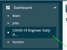 Covid Daily Dashboard Access