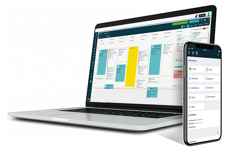 Easy to use drag-and-drop scheduling tools - Enterprise HVAC Software