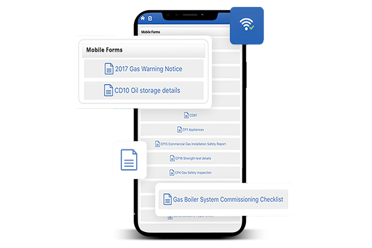 Digital library of industry-standard mobile forms